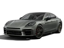 Aventurine green metallic New 2025 Porsche Panamera Turbo E-Hybrid Sedan | £140,000