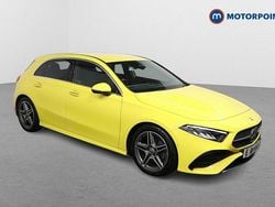 Yellow Used 2023 Mercedes A180 AMG Line Premium Hatchback | £22,449 (Fair price)