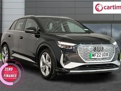 Black Used 2022 Audi Q4 e-tron S-Line SUV | £29,159 (Expensive)