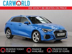 Blue Used 2022 Audi A3 Sportback e-tron S-Line Sedan | £13,700 (Fair price)