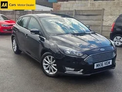 Black Used 2016 Ford Focus Titanium Hatchback | £7,195 (Fair price)