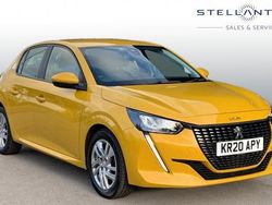 Yellow Used 2020 Peugeot 208 Active Hatchback | £10,249 (Fair price)