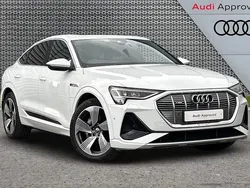 White Used 2020 Audi e-tron Sportback S-Line SUV | £27,795 (Fair price)