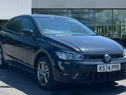 Black Used 2024 VW Polo R-line Hatchback | £21,852 (Fair price)