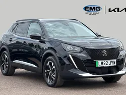 Black Used 2022 Peugeot e-2008 Allure Premium SUV | £13,595 (Fair price)