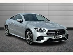 Silver Used 2021 Mercedes E220 AMG Line Premium Coupe | £27,195 (Fair price)