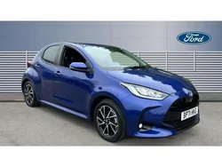 Blue Used 2022 Toyota Yaris Hybrid Design Hatchback | £17,354 (Fair price)