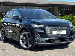 Black New 2025 Audi Q4 e-tron Black Edition SUV | £51,050