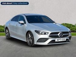 Silver Used 2021 Mercedes CLA200 AMG Line Premium Coupe | £22,199 (Fair price)