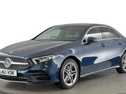 Blue Used 2021 Mercedes A250 AMG line Hatchback | £17,720 (Fair price)