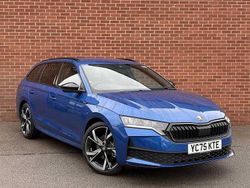 Race blue metallic New 2025 Skoda Octavia SportLine Estate | £29,990 (Fair price)