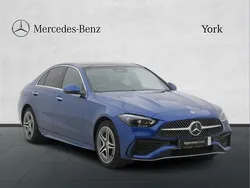 Blue Used 2024 Mercedes C300e AMG Line Premium Plus Sedan | £36,150 (Good price)