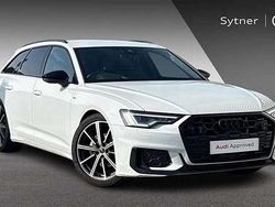 White Used 2025 Audi A6 Black Edition Estate | £40,500 (Expensive)