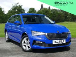 Blue Used 2022 Skoda Scala SE Hatchback | £14,795 (Fair price)