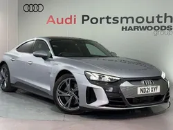 Silver Used 2021 Audi e-tron GT quattro Comfort Sedan | £34,990 (Fair price)