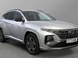 Shimmering silver Used 2024 Hyundai Tucson N Line SUV | £25,556 (Good price)
