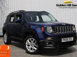 Jetset blue metallic Used 2016 Jeep Renegade Longitude SUV | £10,494