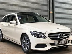 White Used 2015 Mercedes C200 Premium Plus Estate | £14,450 (Fair price)