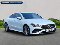 White Used 2024 Mercedes CLA180 AMG Line Premium Sedan | £29,699 (Expensive)