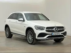 White Used 2021 Mercedes GLC300e AMG Line Premium Estate | £29,499 (Fair price)