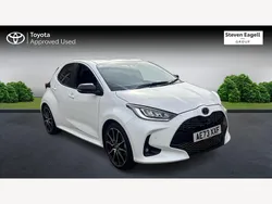 White Used 2023 Toyota Yaris Hybrid Sport Hatchback | £19,375 (Fair price)