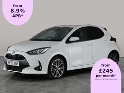 White Used 2022 Toyota Yaris Hybrid Hatchback | £16,890 (Fair price)