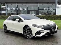 White Used 2022 Mercedes EQS450+ AMG Line Premium Plus Sedan | £49,485 (A bit pricey)