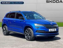 Blue Used 2021 Skoda Karoq SportLine SUV | £19,773 (Good price)
