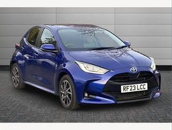 Galactic blue Used 2023 Toyota Yaris Hybrid Design Hatchback | £19,495 (Fair price)