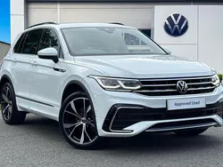 White Used 2022 VW Tiguan R-line SUV | £28,990 (A bit pricey)