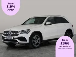 White Used 2019 Mercedes GLC220 AMG line SUV | £23,029 (Good price)