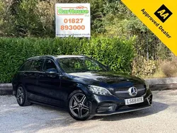Black Used 2018 Mercedes C200 AMG line Estate | £12,299 (Good price)