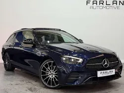 Blue Used 2021 Mercedes E220 AMG line Estate | £25,750 (Expensive)