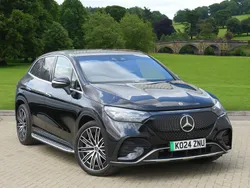 Obsidian black metallic Used 2024 Mercedes EQE350 AMG line Estate | £57,900