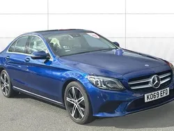 Blue Used 2019 Mercedes C220 Sedan | £15,990 (Good price)
