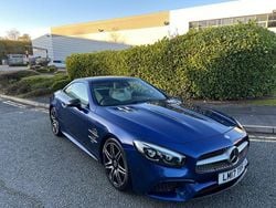 Blue Used 2017 Mercedes SL400 AMG line Cabriolet | £32,500 (Fair price)