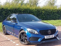 Blue Used 2018 Mercedes C43 AMG Premium Sedan | £25,998 (Fair price)