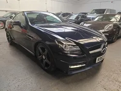 Blue Used 2013 Mercedes SLK250 AMG Cabriolet | £7,990 (Fair price)