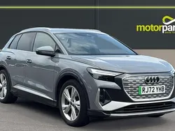 Grey metallic Used 2022 Audi Q4 e-tron S-Line SUV | £24,500 (Fair price)