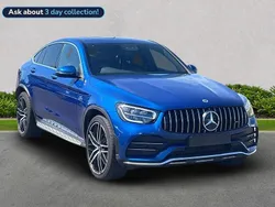 Blue Used 2022 Mercedes GLC43 AMG Premium Plus Coupe | £44,556 (Good price)
