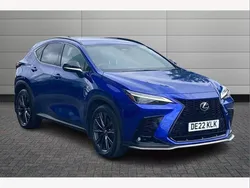 Azure blue Used 2022 Lexus NX450h+ Sport Line SUV | £37,491 (Expensive)