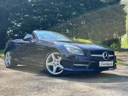 Blue Used 2013 Mercedes SLK250 AMG Cabriolet | £7,695 (Fair price)