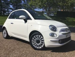 White Used 2017 Fiat 500 Lounge Hatchback | £6,490 (Fair price)