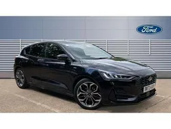 Black Used 2023 Ford Focus ST-Line X Hatchback | £19,149 (Fair price)