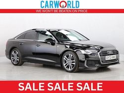 Black Used 2022 Audi A6 S-Line Sedan | £18,900 (Fair price)
