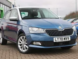 Titan blue metallic silver roof Used 2020 Skoda Fabia Colour Edition Hatchback | £13,195 (Fair price)