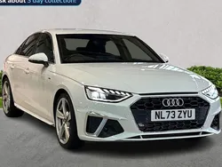White Used 2023 Audi A4 S-Line Sedan | £25,457 (Fair price)