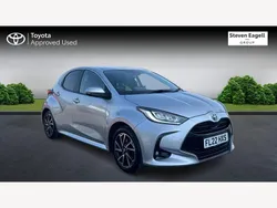 Silver Used 2022 Toyota Yaris Hybrid Design Hatchback | £15,694 (Fair price)