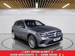 Grey Used 2018 Mercedes GLC250 AMG Line Premium Estate | £21,849 (Fair price)