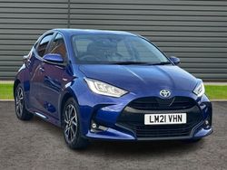 Blue Used 2021 Toyota Yaris Design Hatchback | £15,422 (Fair price)